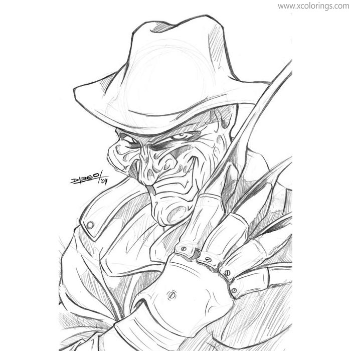 Free Freddy Krueger Coloring Pages By Zotto1987 printable
