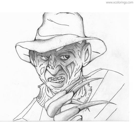 Free Freddy Krueger Coloring Pages Drawing By Jackorjohn printable