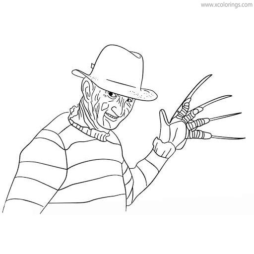 Free Freddy Krueger Coloring Pages Free to Print printable