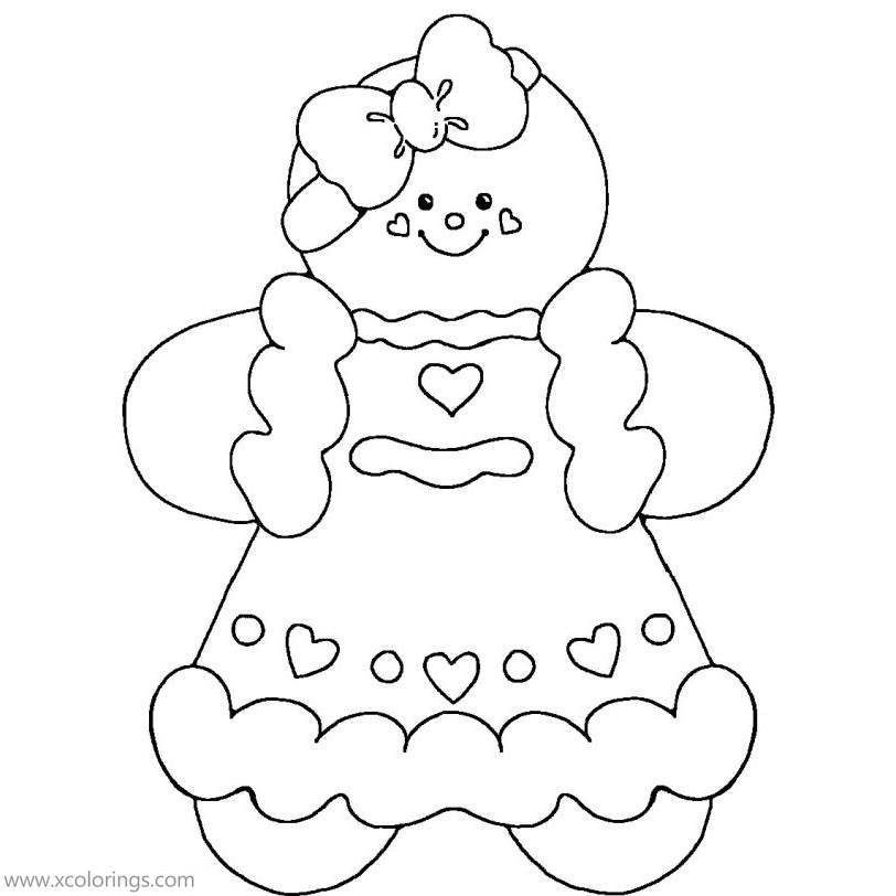 Free Free Gingerbread Man Coloring Pages printable
