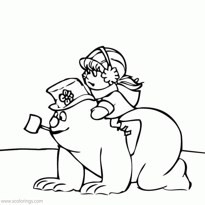 Free Frosty the Snowman Coloring Pages Karen the Girl printable