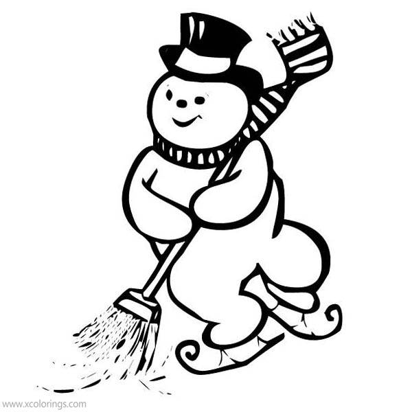 Free Frosty the Snowman Coloring Pages Printable printable