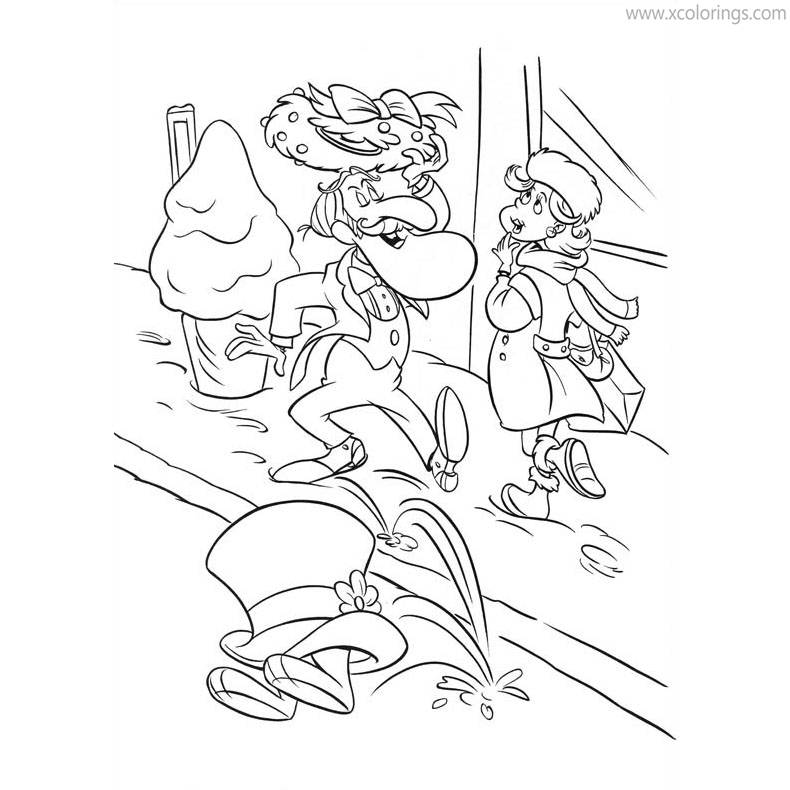 Free Frosty the Snowman Professor Hinkle Coloring Pages printable