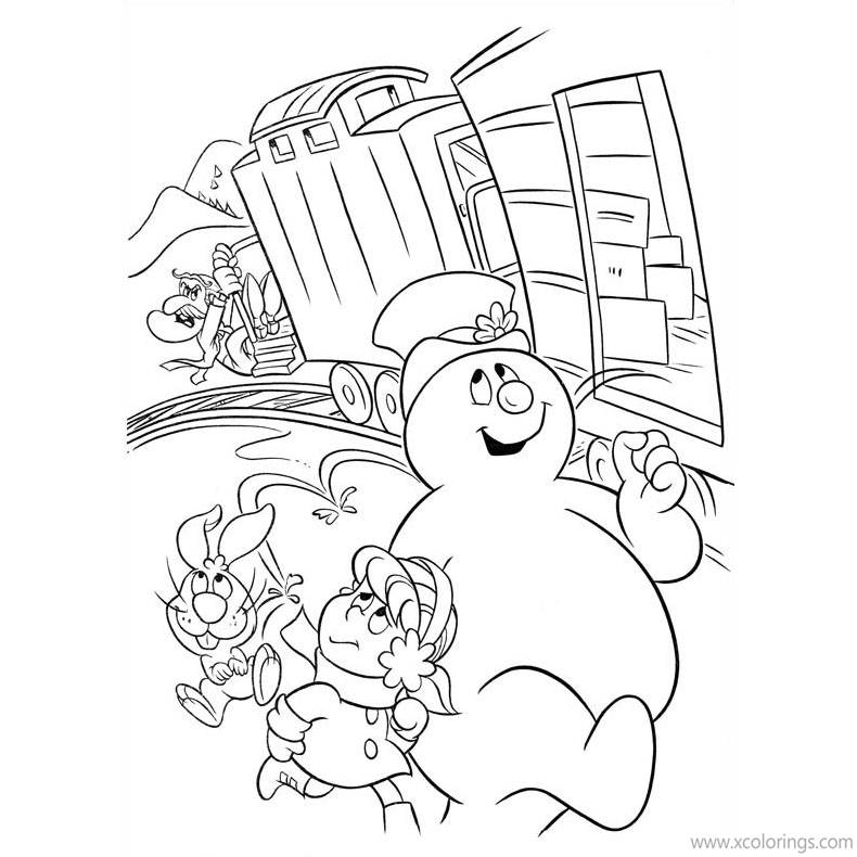 Frosty the Snowman and Karen Coloring Pages - XColorings.com