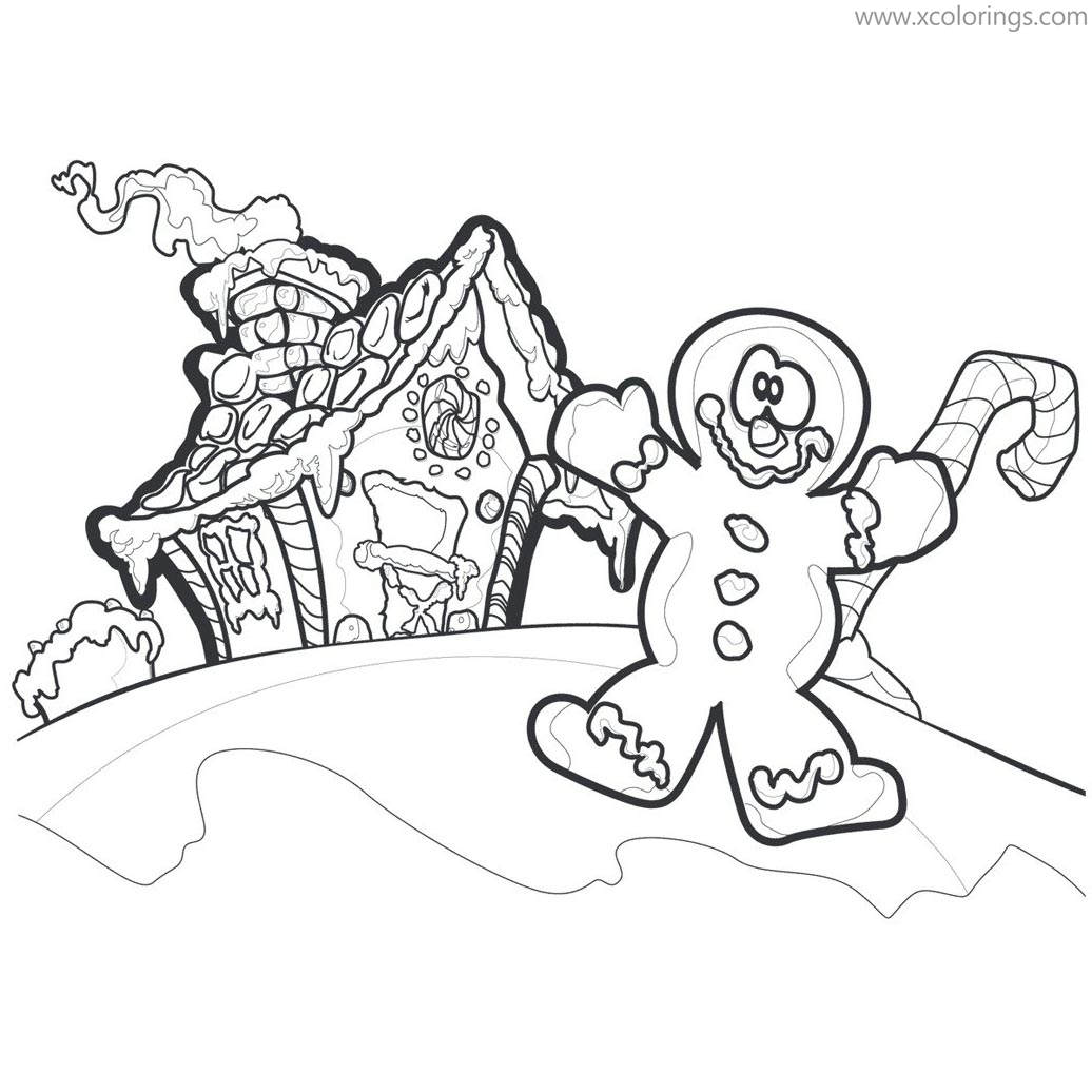 Gingerbread Man Coloring Pages for Preschoolers - XColorings.com