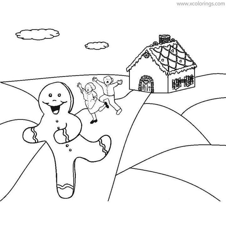 Free Gingerbread Man Escaped Coloring Pages printable