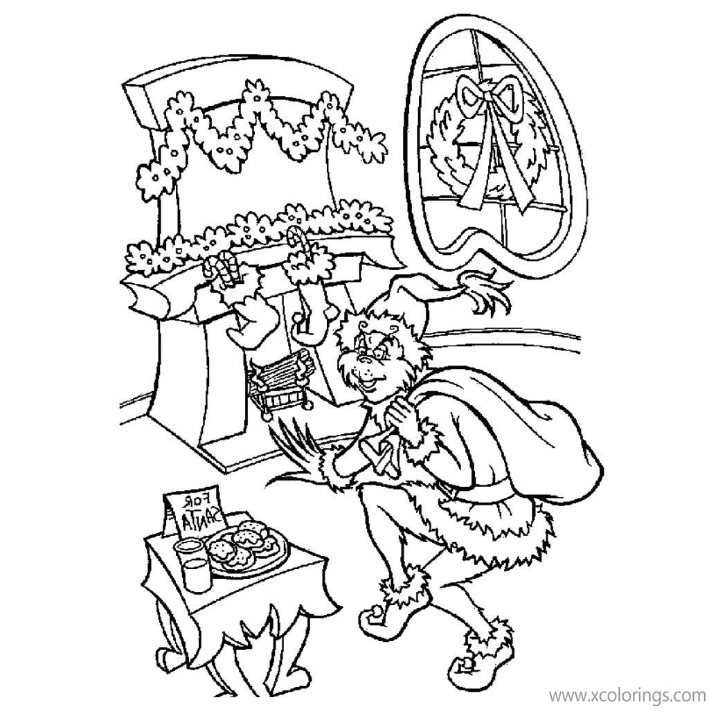 Free Grinch Coloring Pages Stole the Christmas printable
