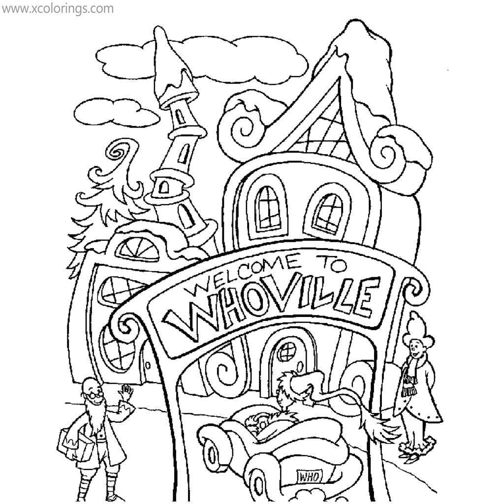 Free Grinch from Whoville Coloring Pages printable