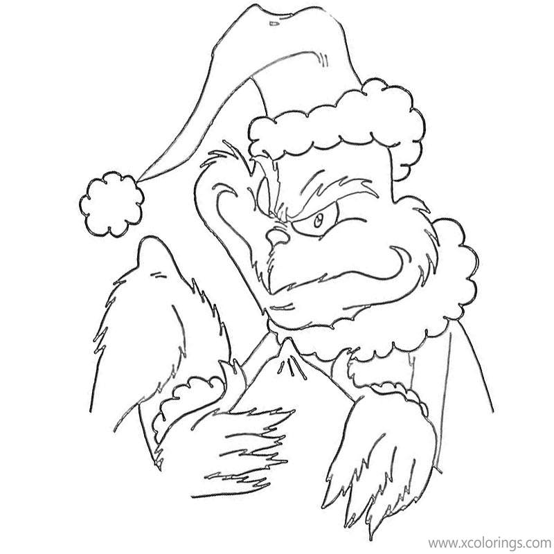 Free Grinch is Watch You Coloring Pages printable