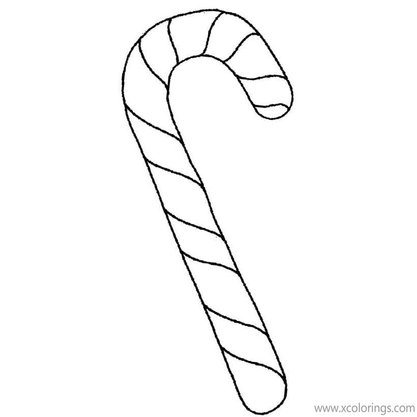 Free How to Draw Candy Cane Coloring Pages printable