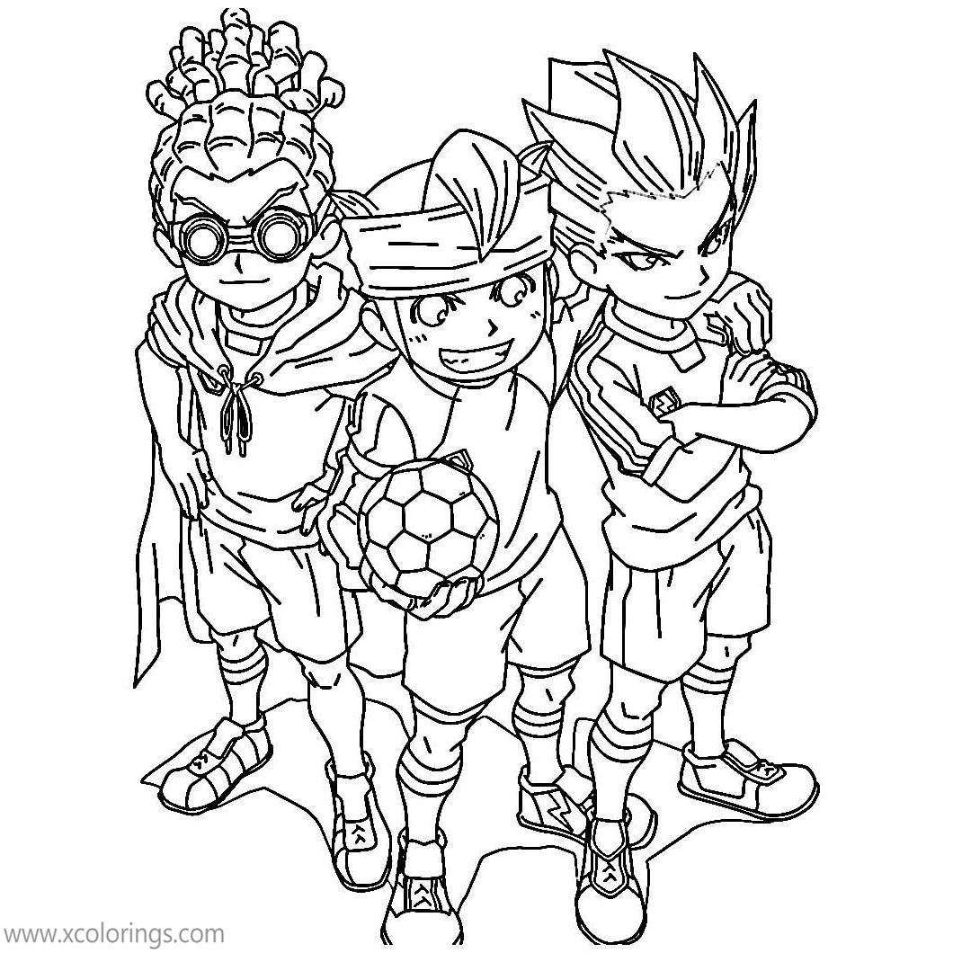 Free Inazuma Eleven Boys Coloring Pages printable