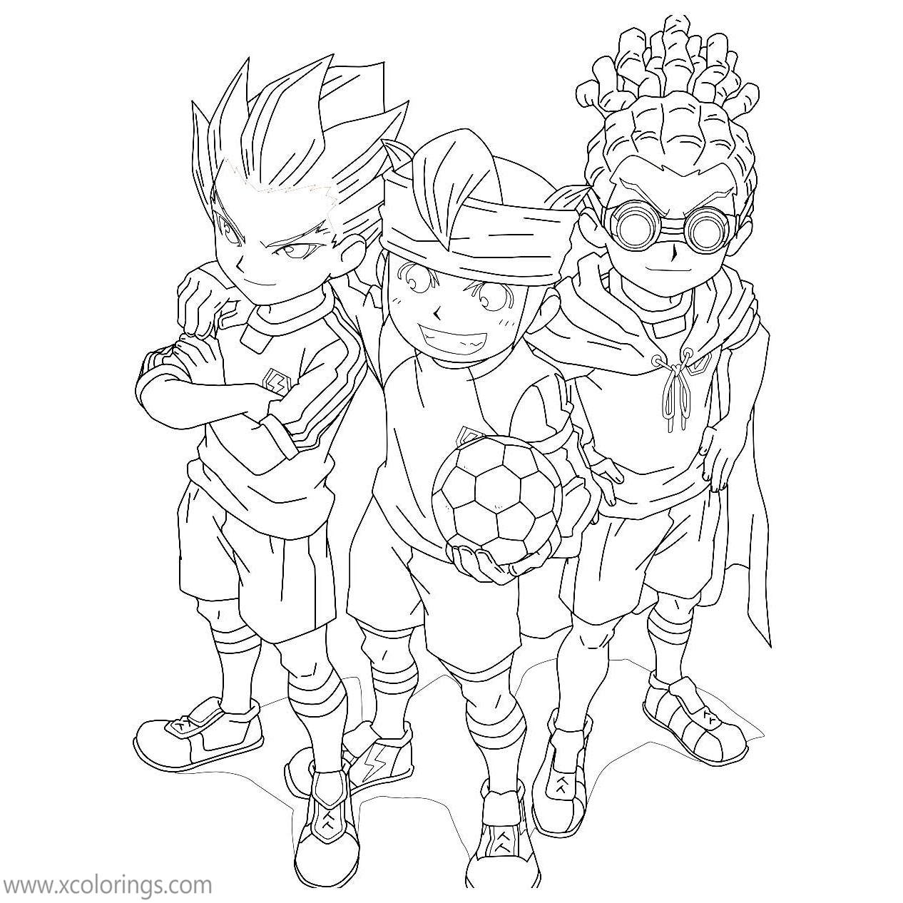 Free Inazuma Eleven Characters Coloring Pages printable
