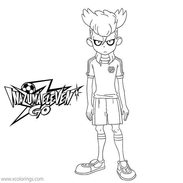 Free Inazuma Eleven Coloring Pages Archer Hawkins printable