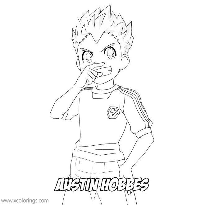 Free Inazuma Eleven Coloring Pages Austin Hobbes printable