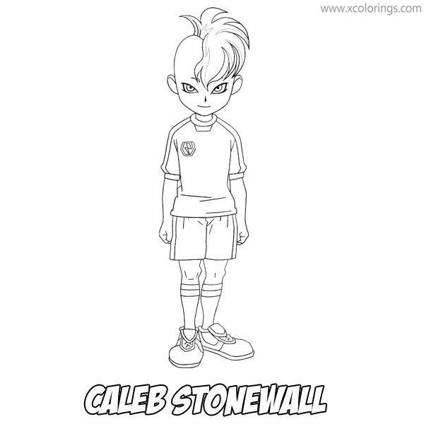 Free Inazuma Eleven Coloring Pages Caleb Stonewall printable
