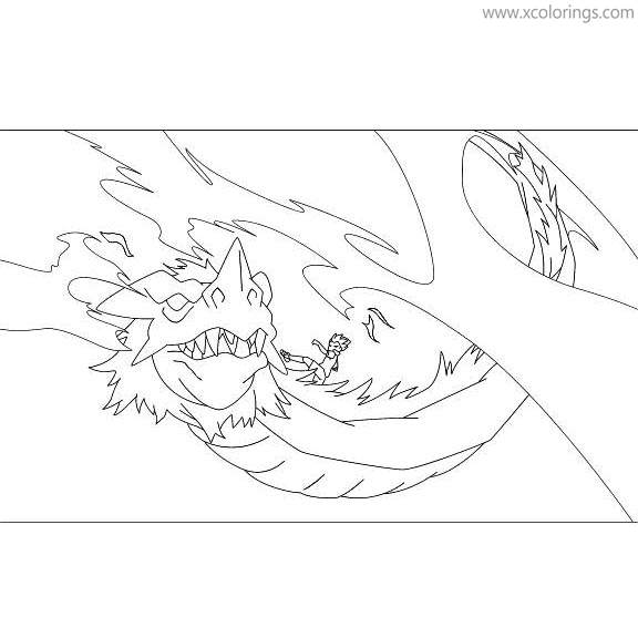 Free Inazuma Eleven Coloring Pages Dragon printable
