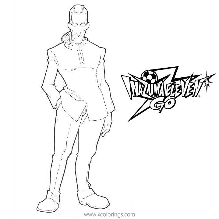 Free Inazuma Eleven Coloring Pages Ray Dark printable
