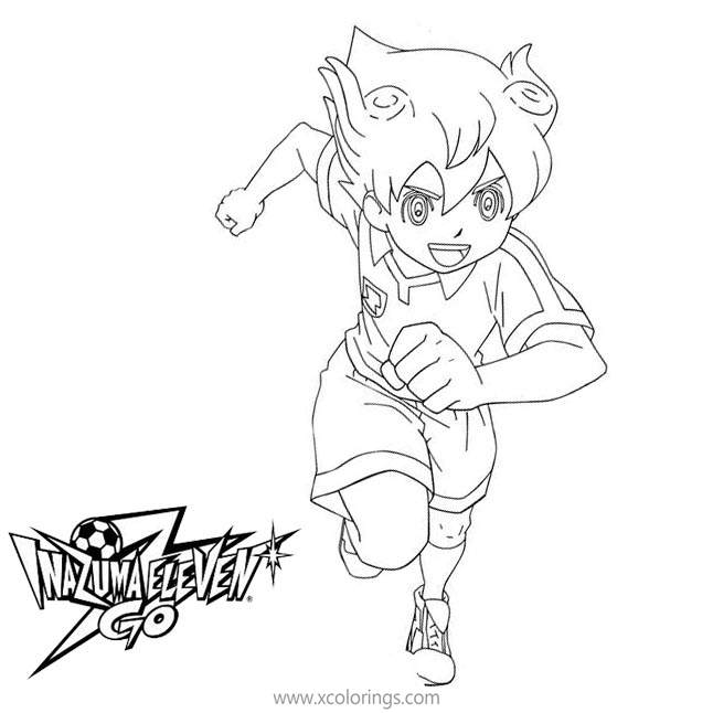 Free Inazuma Eleven Coloring Pages Running to Play printable