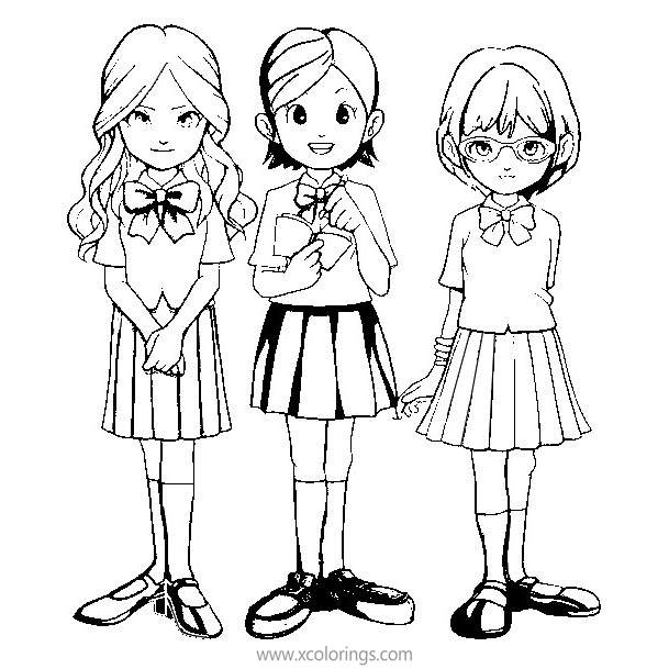 Free Inazuma Eleven Girls Coloring Pages printable