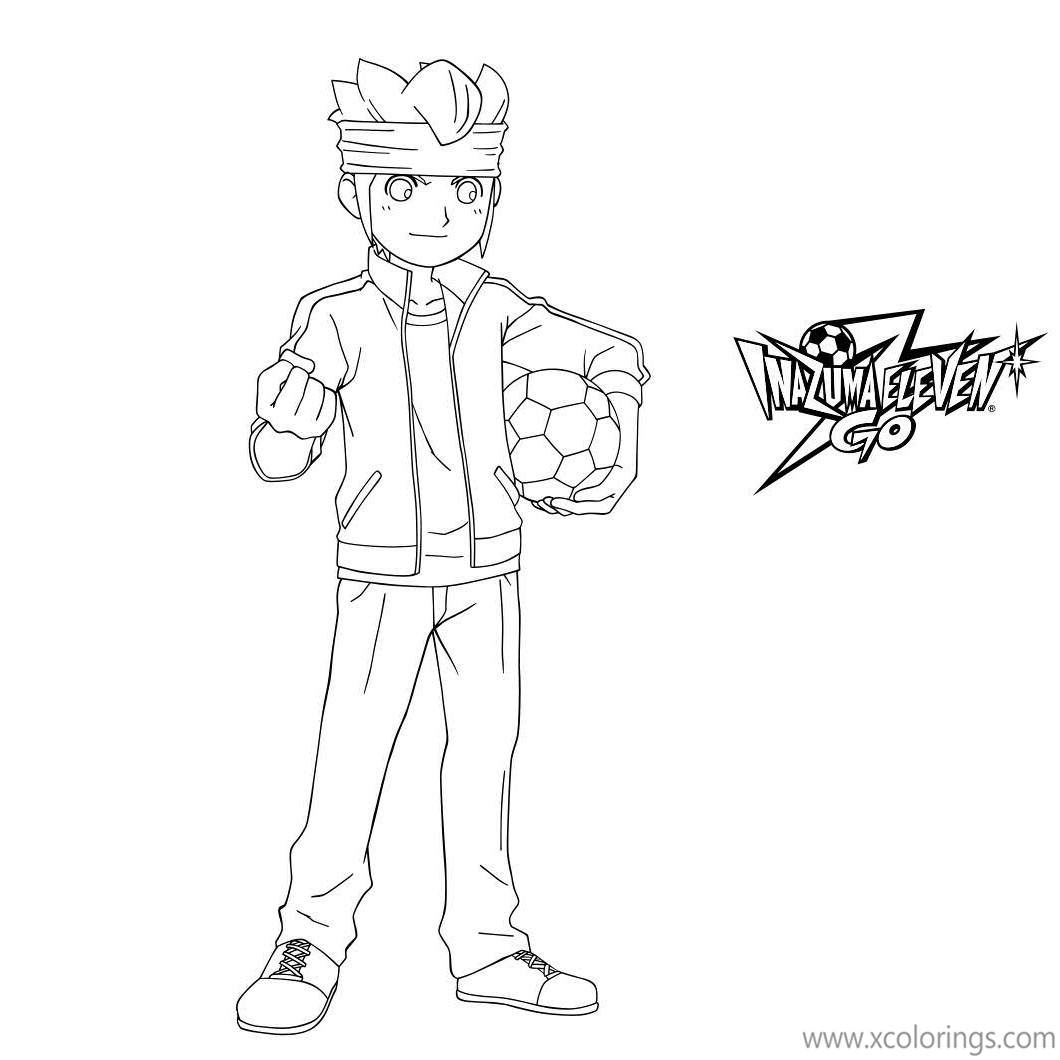 Free Inazuma Eleven Goal Keeper Coloring Pages printable