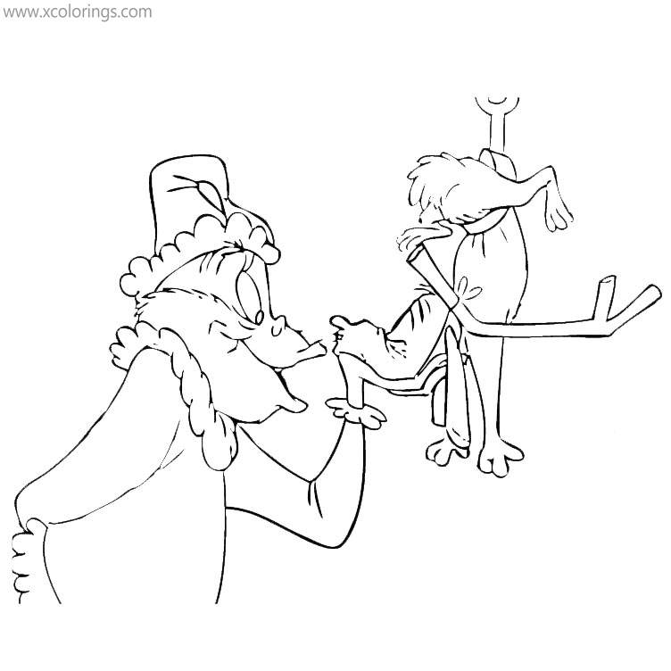 Max Kissing Grinch Coloring Pages - XColorings.com