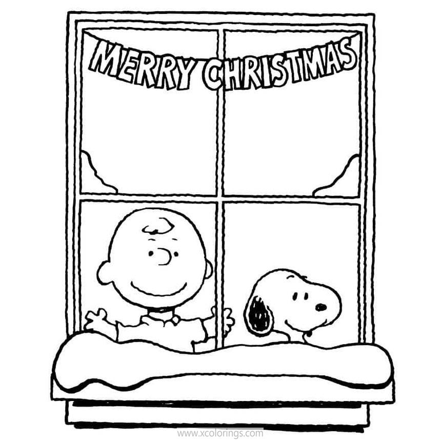 Free Merry Christmas Charlie Brown Christmas Coloring Pages printable