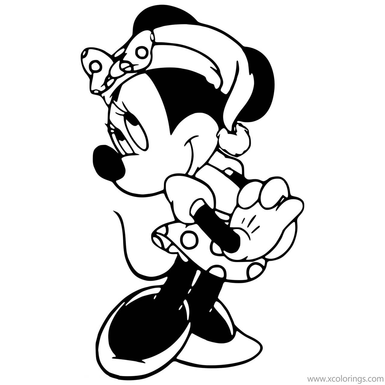Free Mickey Mouse Christmas Festival Coloring Pages printable