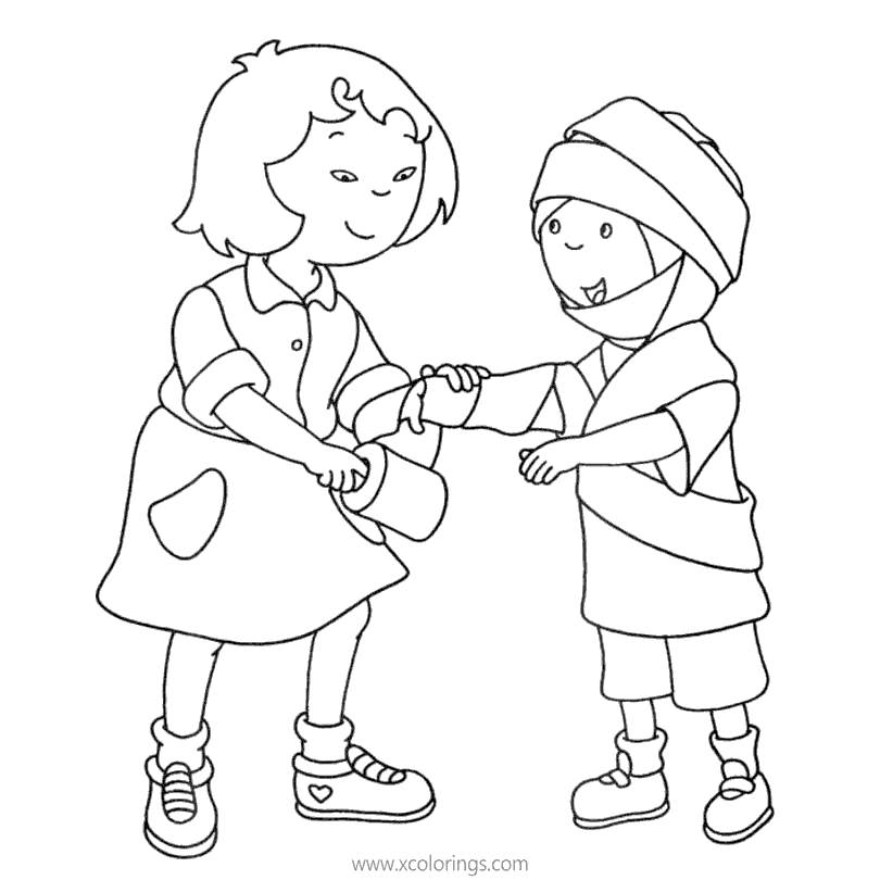Free Mummy Caillou Coloring Pages printable
