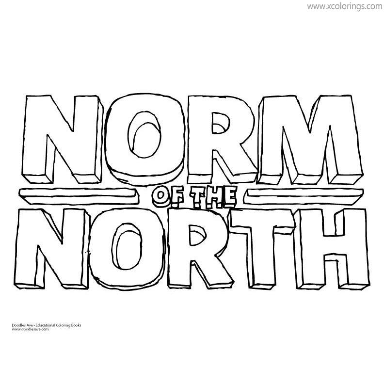 Free Norm of the North Coloring Pages Logo printable