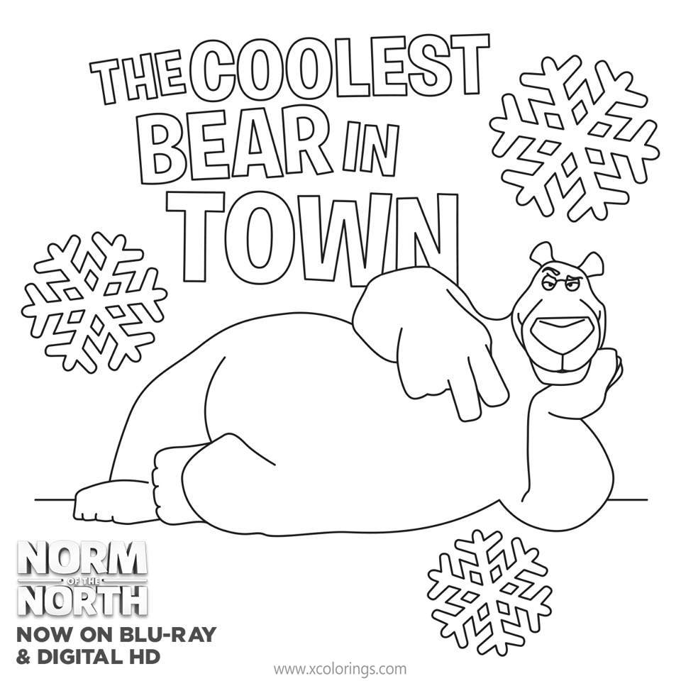 Free Norm of the North Coloring Pages The Bear printable