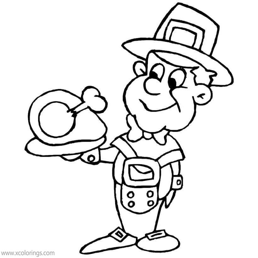Free Pilgrim Coloring Pages for Preschoolers printable