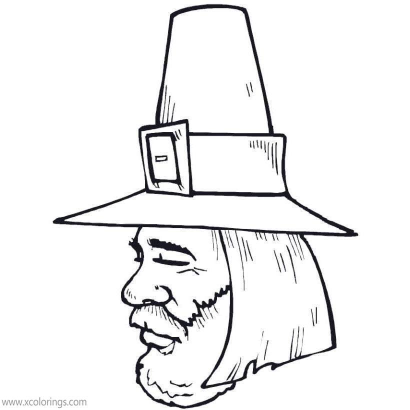 Free Pilgrim Portrait Coloring Pages printable