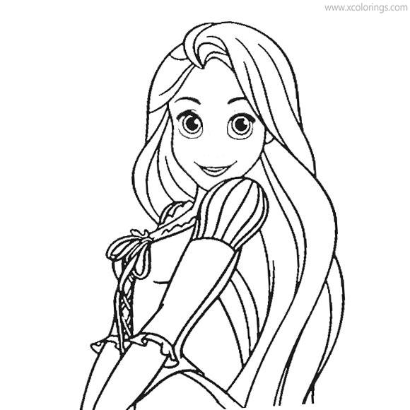 Rapunzel from Tangled Coloring Pages - XColorings.com