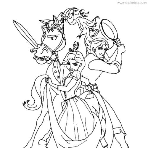 Free Tangled Characters Coloring Pages printable