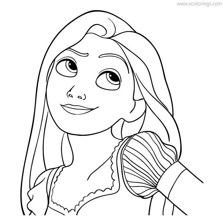 Free Tangled Princess Coloring Pages printable