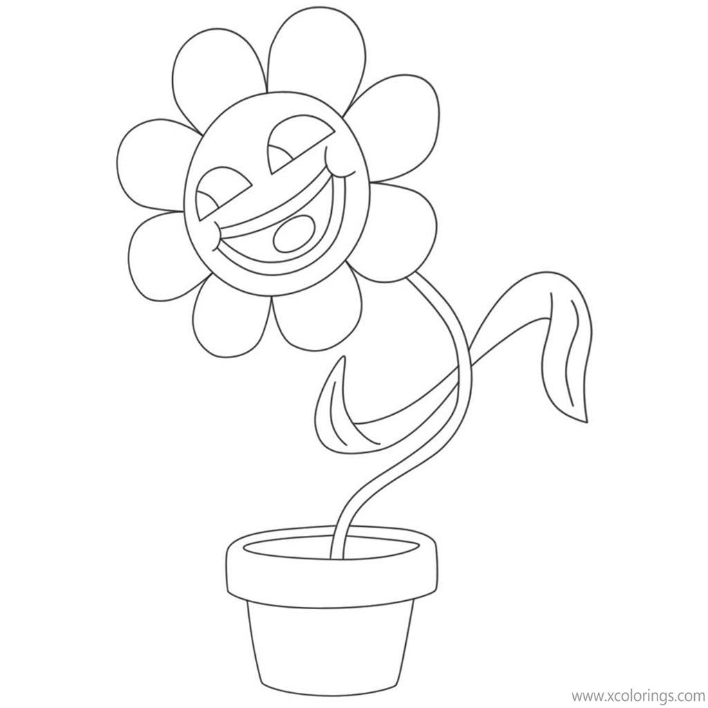 Free The Amazing World of Gumball Coloring Pages Flower Leslie printable