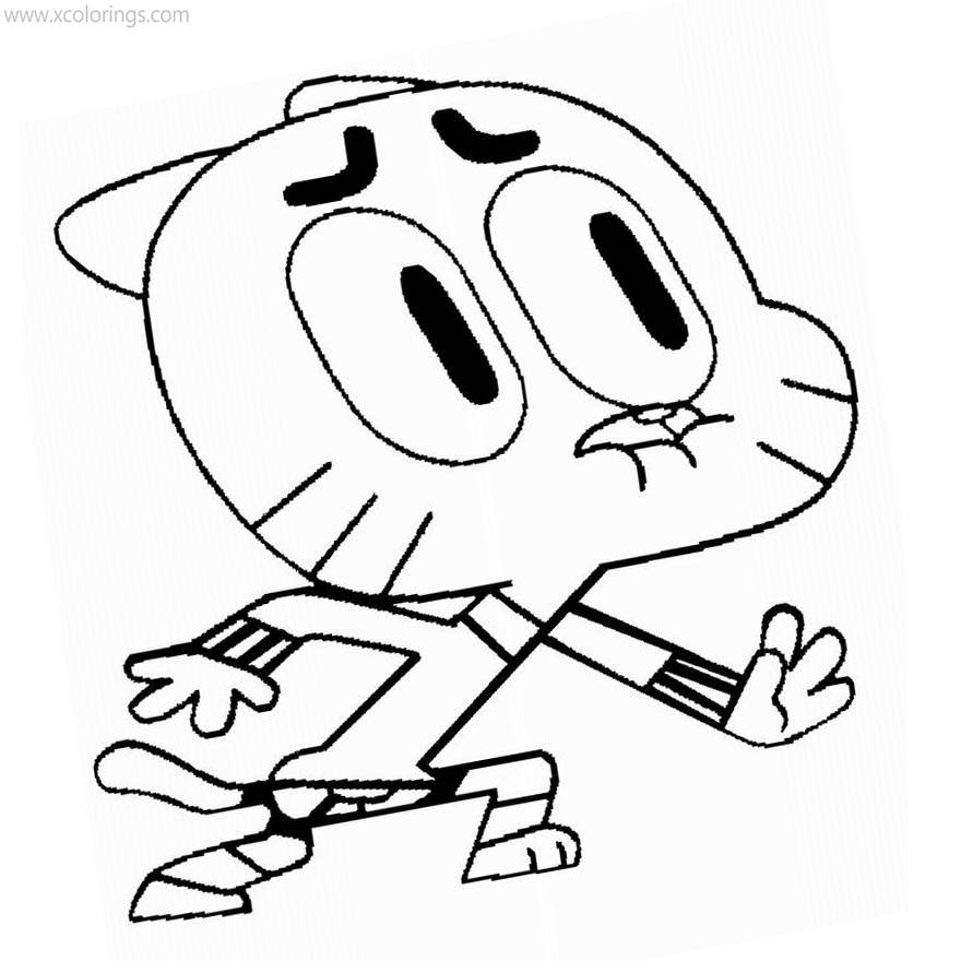 Free The Amazing World of Gumball Coloring Sheets printable