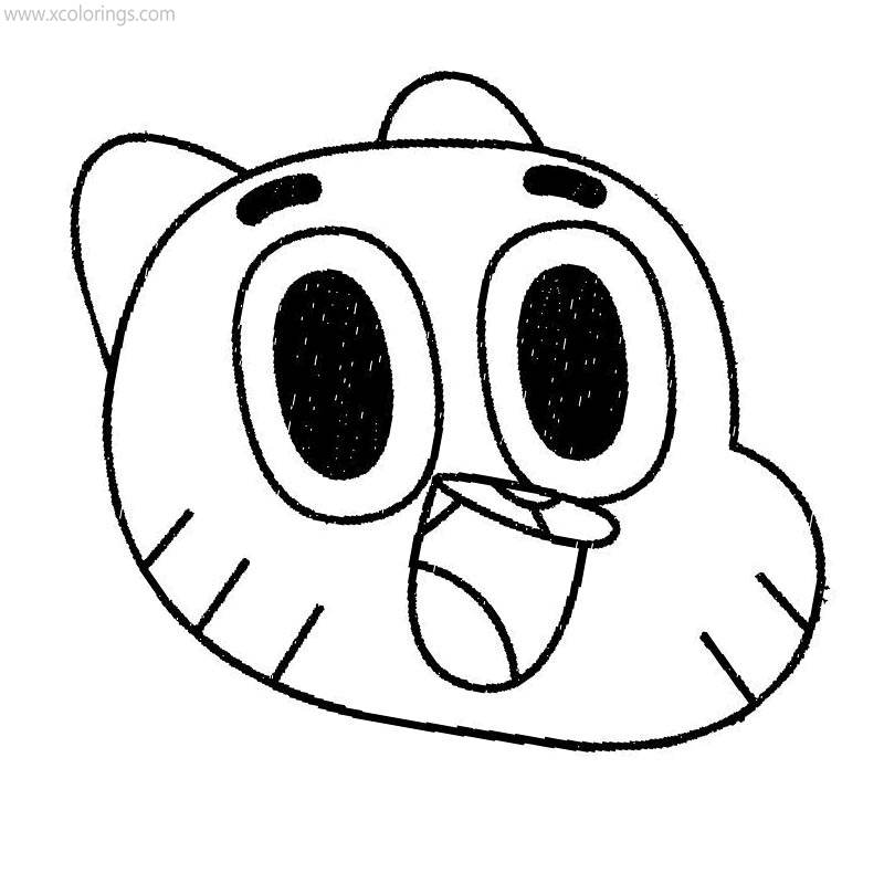 Free The Amazing World of Gumball Portrait Coloring Pages printable
