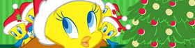 Tweety Bird Christmas Coloring Pages