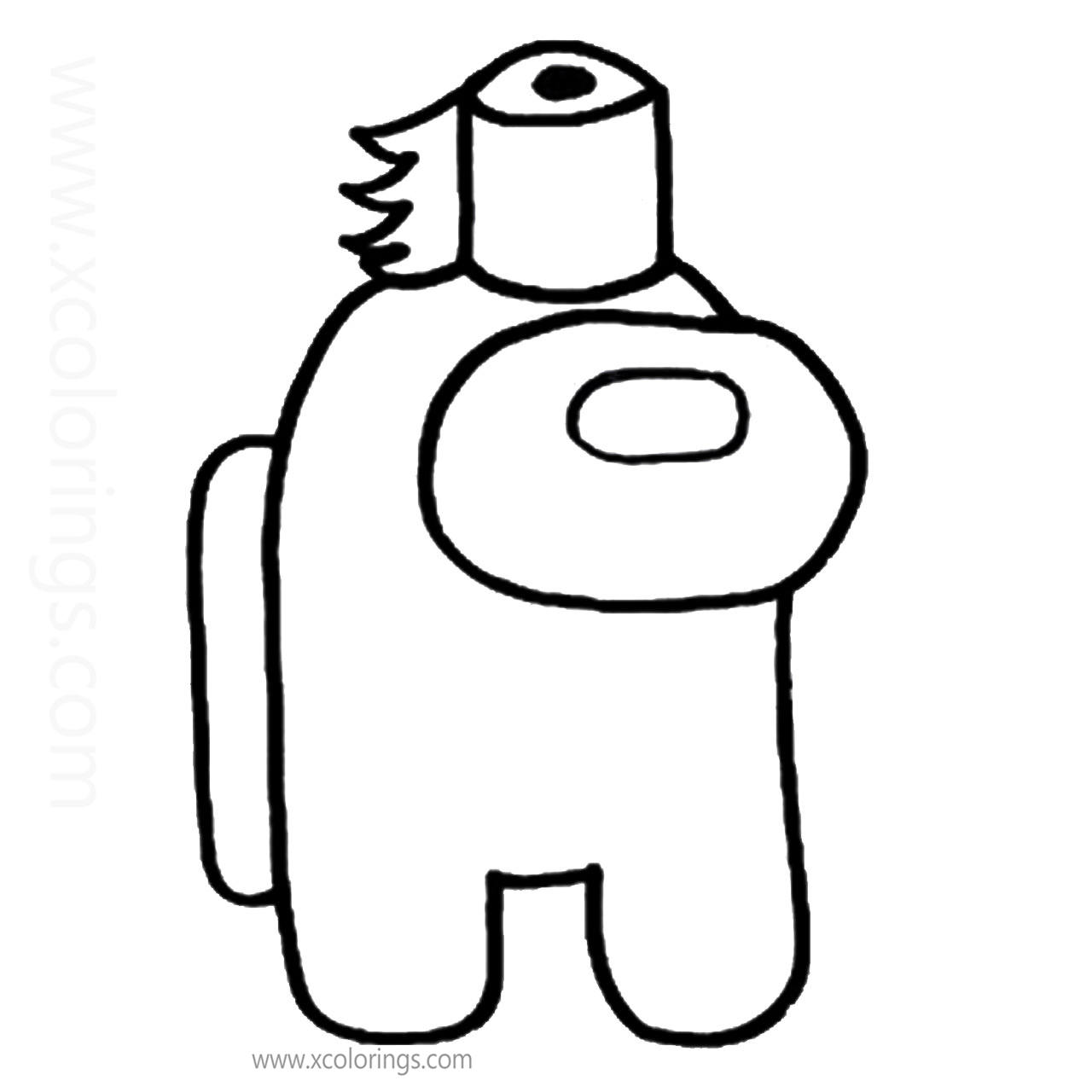 among us spaceship coloring page