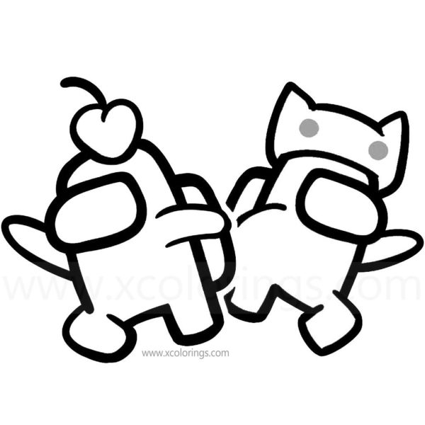 Among Us Coloring Pages Mini Crewmate Child Crewmate - XColorings.com
