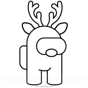 Among Us Coloring Pages Impostor with Knife - XColorings.com