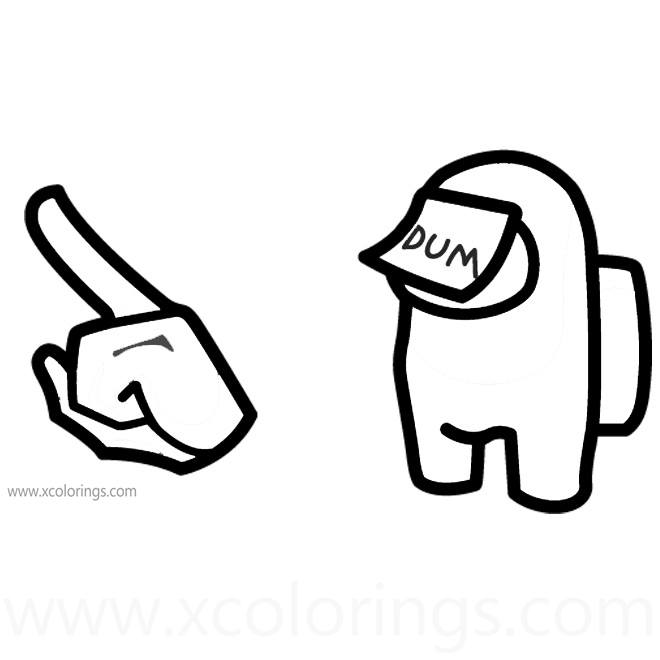 Free Among Us Coloring Pages Dum Cursor printable