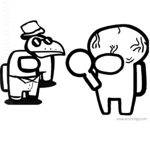 Among Us Ghost Coloring Pages - XColorings.com