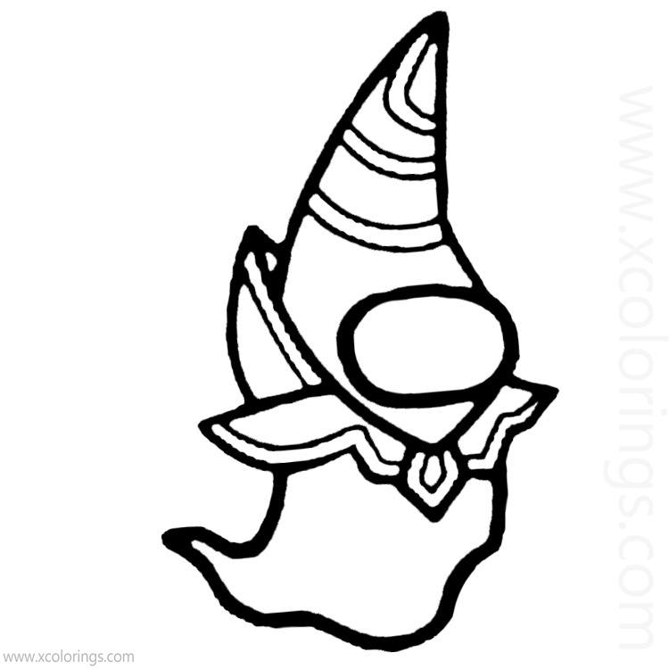Free Among Us Coloring Pages Ghost Character printable