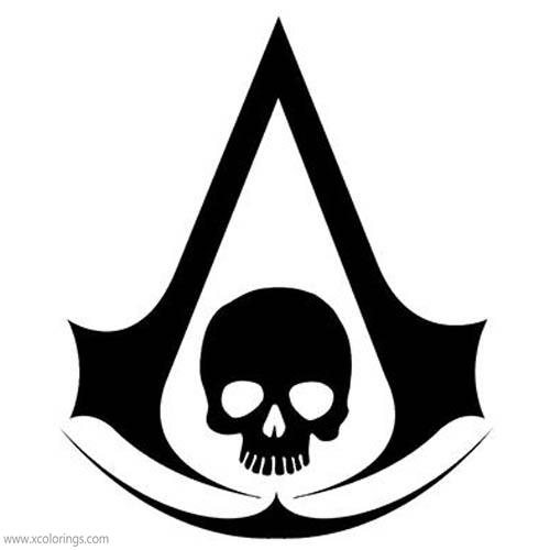 Free Assassin's Creed Coloring Pages Black Flag printable