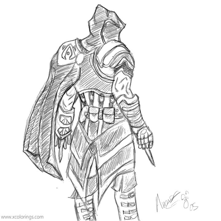 Free Assassin's Creed Coloring Pages Character Fanart printable