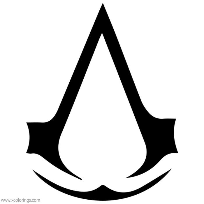 Free Assassin's Creed Logo Coloring Pages printable