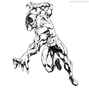 The Avengers Black Panther Coloring Pages - XColorings.com