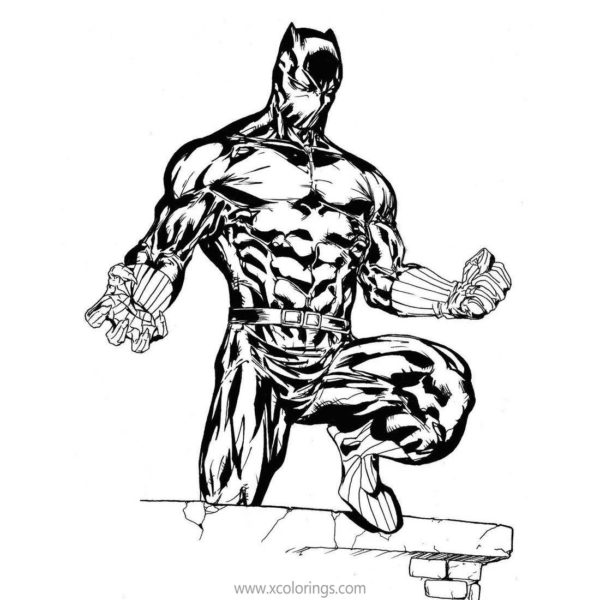 Funko Pop Black Panther Coloring Pages with Marvel Superheroes ...